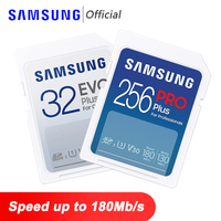 SAMSUNG EVO Pro Plus Memory SD Card 32Gb 64Gb 128Gb 256Gb 512Gb SD Card U3 V30 High Speed to 180MB/S HD 4K Video Card for Camera