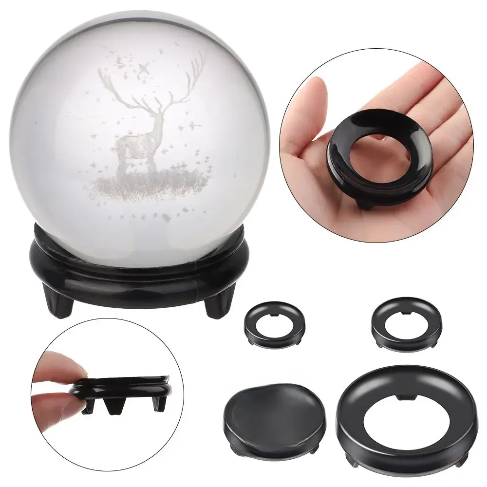 Présentoir de boule de cristal, support de sphère en verre, base de ballon, volley, football, rugby