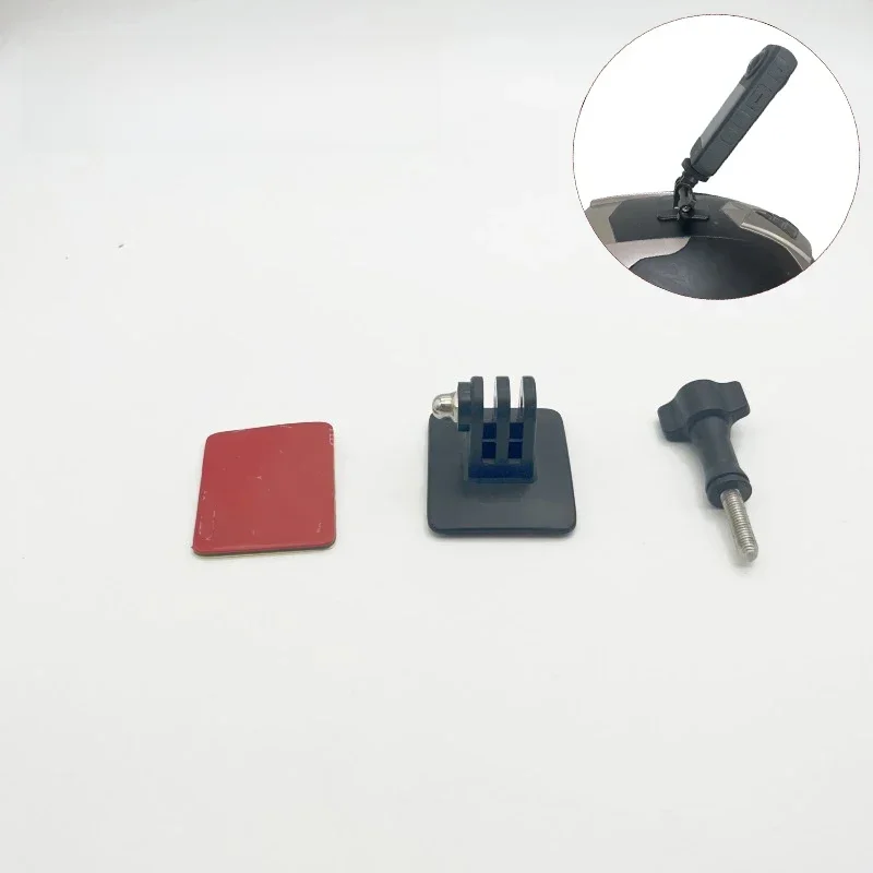 Pour Gopro accessoires courbe Base casque montage tête d'équitation Vlog + autocollant pour Go Pro hero DJI OSMO Action4 caméra Insta360 X3