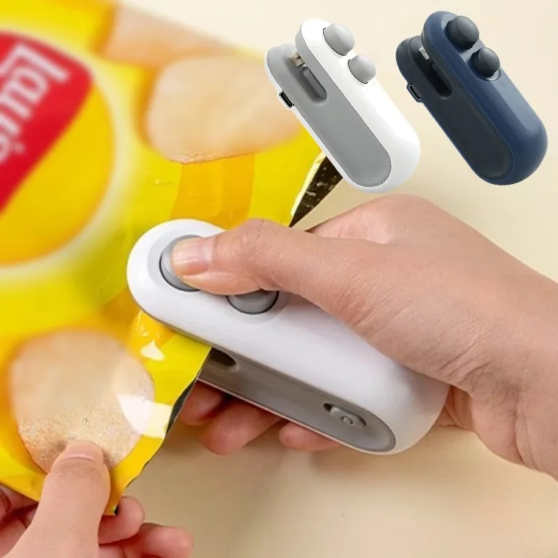 Mini banc de thermoscellage portable pour sac en plastique, machine à sceller GT, sacs pour collations, pince à sceller, aste par USB