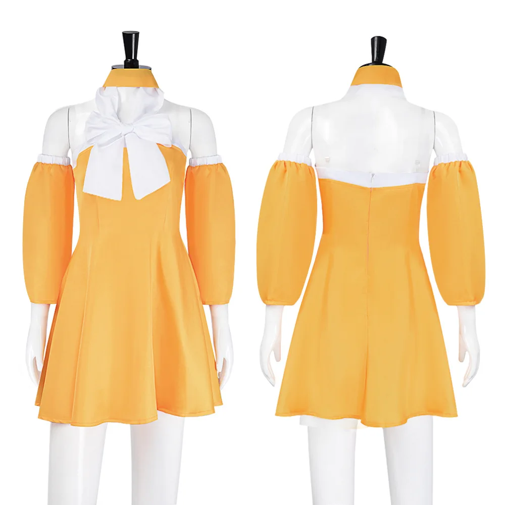 زي ليفي ماك جاردن التنكري، زي أنيمي الجنية تيل ليفي، فستان أصفر مع فيونكة، فستان أنيمي نسائي