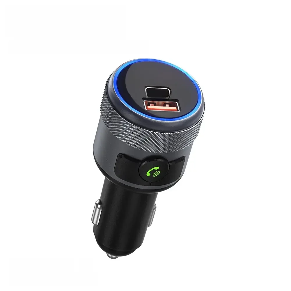 LENCENT FM-zender Auto Bluetooth 5.1 Modulator Met Type C PD 20W en QC3.0 18W Auto Snellader MP3-speler Radio Carkit - afbeelding 2