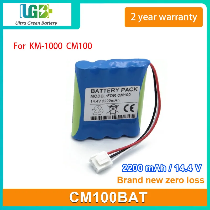 

UGB New battery For COMEN CM100BAT KM-1000 JHOTA-99N-00 CM100 CM300 medical Battery 14.4V 2200mAh