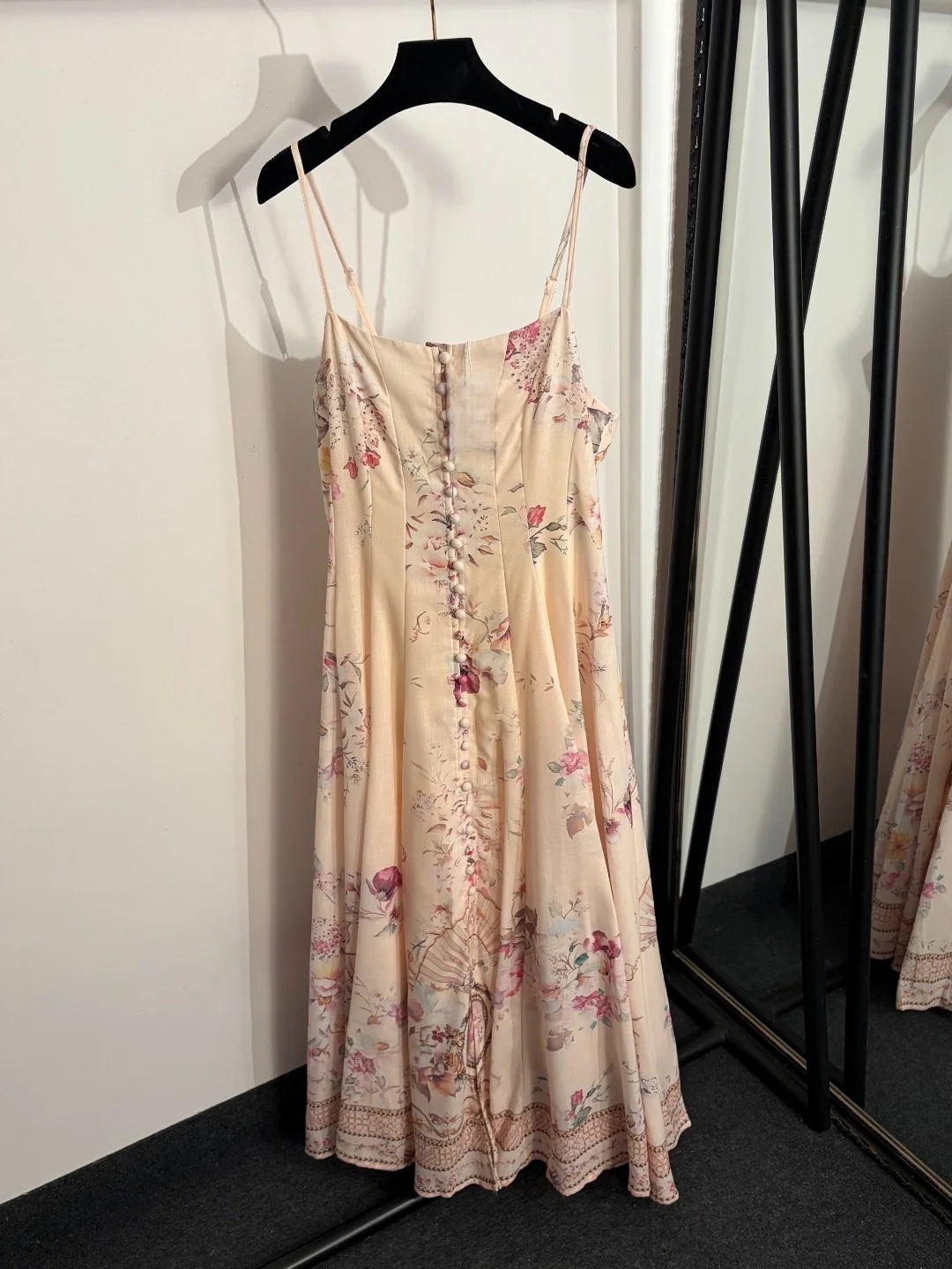 

2026 Women Dress Casual Spaghetti Strap Floral Maxi Dress Summer Beach Holiday Outfit