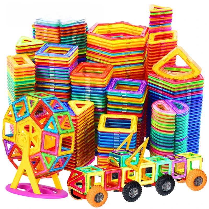 Magneten Speelgoed voor kinderen Big Size Plus Magnetische blokken voor kinderen Designer Constructor Set Speelgoed voor jongens Bouwstenen - afbeelding 2
