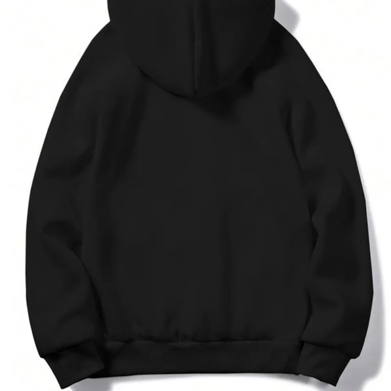 سويت شيرت رجالي بقلنسوة مرة واحدة أتصل على موقف مضحك في أيام العمل، بلوفر فضفاض مناسب لملابس المكتب غير الرسمية #3