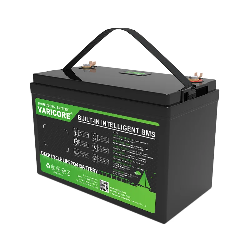 VariCore 24V 60Ah LiFePO4 Batterie mit integriertem BMS, Lithium-Eisenphosphat-Batterie für Solarsysteme, Wohnmobile, Off-Grid-Anwendungen, Boote und Trolling-Motoren.
