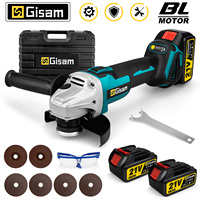 125mm Brushless Angle Grinder Polishing Cutting Machine 4 Gear Cordless Electric Angle Grinder Tool for Makita 18V Battery Pin