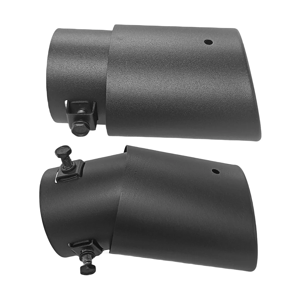 Auto Auspuff Schall dämpfer Spitze Aluminium legierung Heck Hals Endrohr schwarz Auto oval hinten Auspuff Schall dämpfer Spitze Auto Modifikation Teile