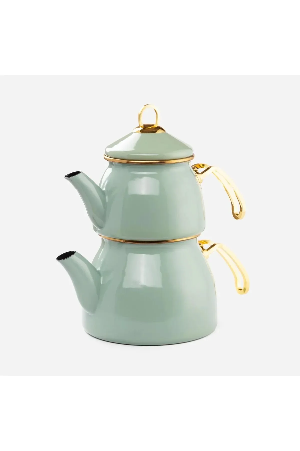 Soft Green - Large Size Enamel Teapot is a useful gift