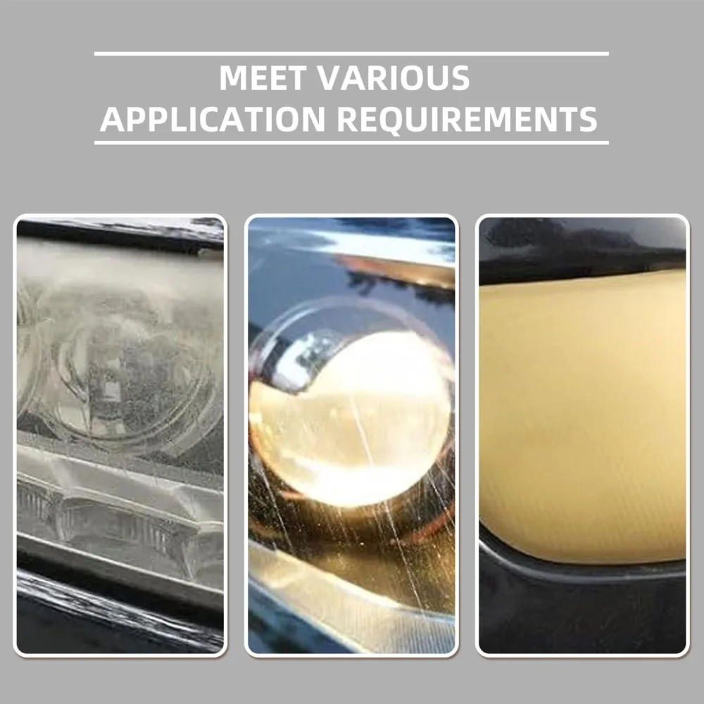 Auto-Scheinwerfer-Reparaturflüssigkeit Scheinwerfer-Restaurierungs-Set Entfernt Vergilbung und Oxidation, Repariert Kratzer, Sorgt für Sicheres Fahren, Auto-Detailing – Detail 6