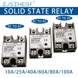 SSR-40DA/40AA/40DD Solid State Relay of 10A/25A/40A/60A/80A/100A for PID Temperature Control