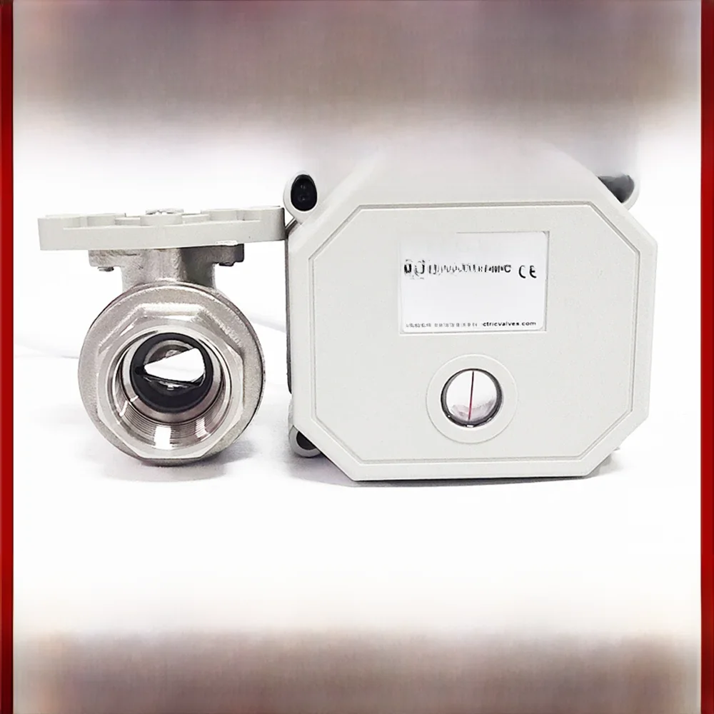 0-5V 0-10V Of 4-20mA 1/2 ''Reguleren V Poort Klep 2 Way Messing/SS304 DN15 Supply Power DC12V Voor Water Modulerende Regeling - afbeelding 2