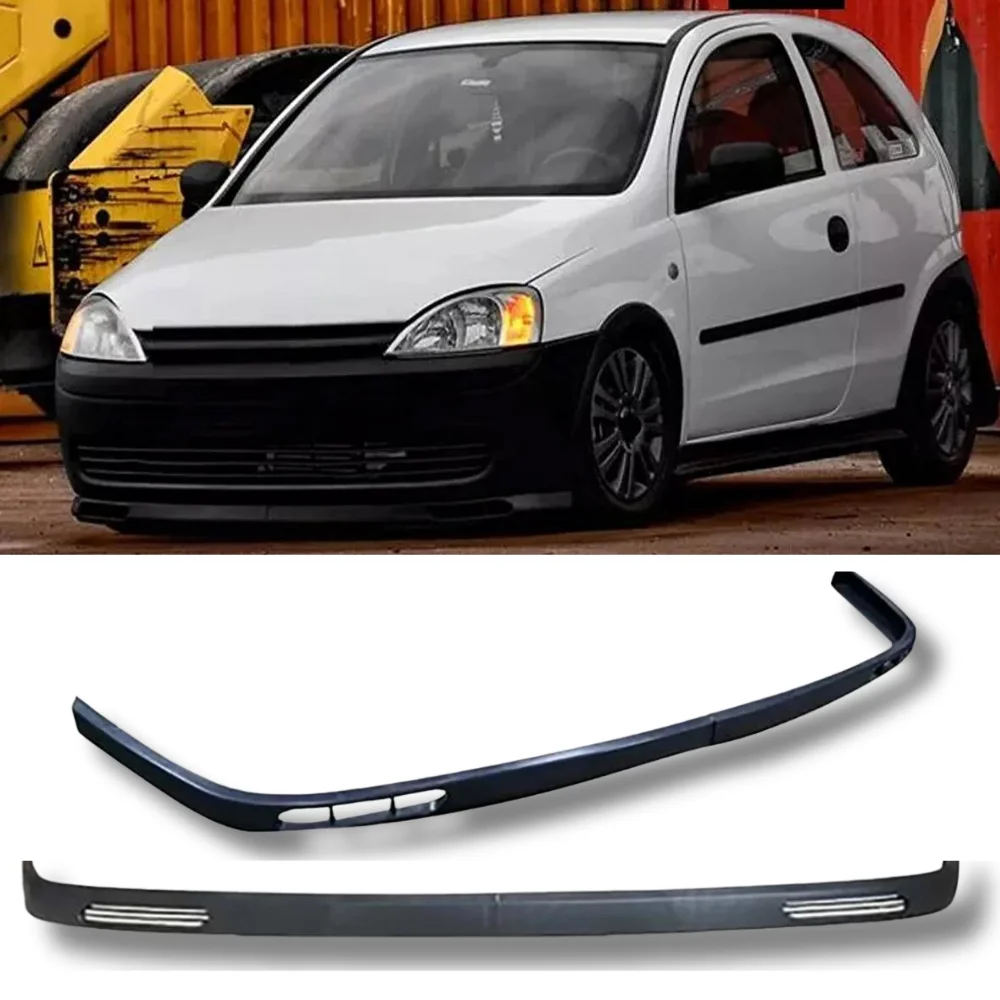 For Opel Corsa C 2 Pcs Front Bumper Lip  Body Kit Car Accessories Spoiler Splitter Diffuser Sport Bumper Tuning Exterior Parts