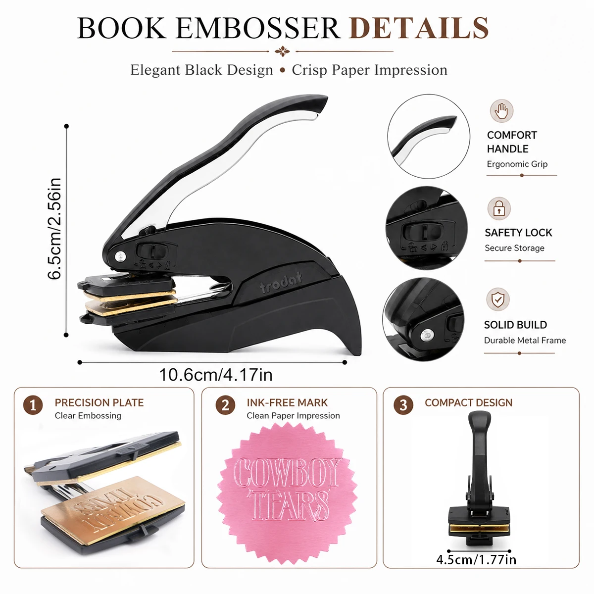 Customize Embossing Stamp Wedding Monogram Embosser Stamp,Personalized 2 initials Embosser Stamp,Wedding Gift,Hand Held Embosser