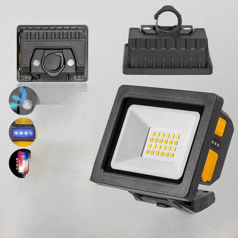 Lampe de poche LED aste par USB, lampe de poche portable, COB multifonctionnel, mini porte-clés, rotation rapide, W897