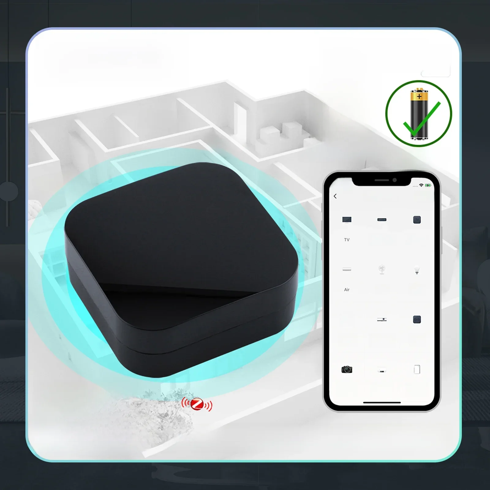MOES Tuya ZigBee inteligentny pilot na podczerwień uniwersalny pilot na podczerwień dla inteligentnego domu współpracuje z Alexa Google Home — zdjęcie produktu 7