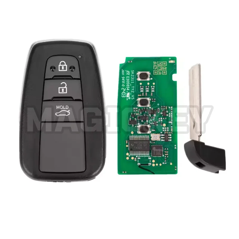 1PCS Autel IKEYTY8A3BL Universal Smart Remote Key 3 Buttons For Toyota For Autel Smart Key For KM100 IM508 IM608 KM100E