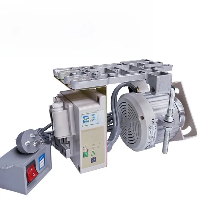 Borstelloze Servo Stille Naaimachine Energiebesparende Motor 220V 550W/750W Platte Auto Dubbele naald Machine Overlock Industriële - afbeelding 2