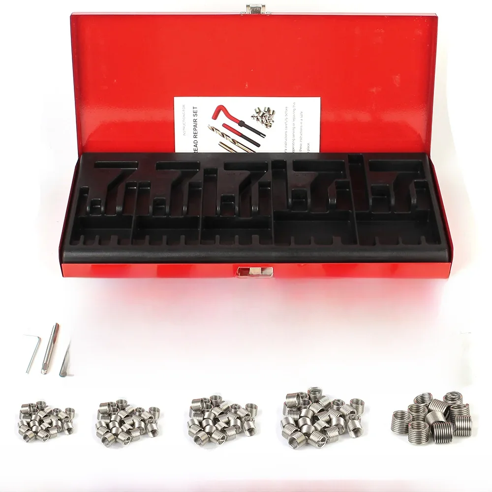 Tournevis à vis et boulon, outils de réparation automobile, bloc moteur de restauration M5 M6 M8 M10 M12, jeu de filetage, accessoires pour véhicules, 88/131 pièces