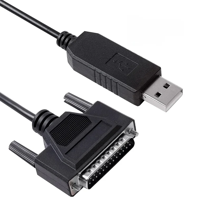 Fanuc 15 16 18 21 seria CNC DNC Prolfic PL2303 USB RS232 szeregowy do DB25 męski kabel oprogramowanie kontrola przepływu CNC-SW-25M — zdjęcie produktu 6
