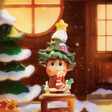 

100% подлинная POP MART Twinkle Twinkle Plant A Wish Series Коллекционная виниловая кукла-игрушка-фигурка-сюрприз Рождественский подарок