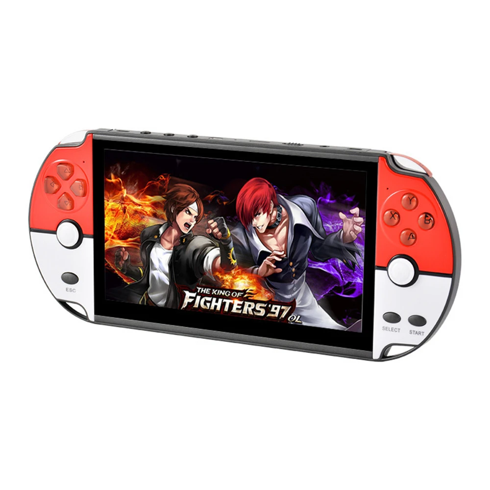 

Poke Ball Style 7 inch Screen Retro Portable Game Console 16G/48G handheld gaming player 4000 free games support gamepads