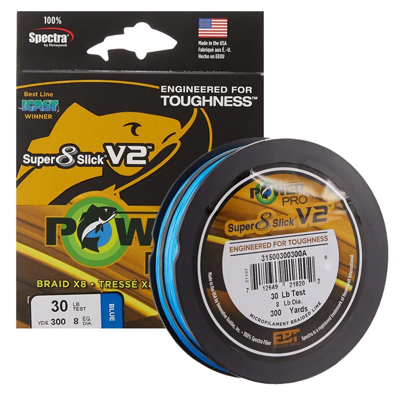 POWER PRO SSV2 275M PE Line 8 Strands Spectra Fishing Line Original USA fishing Braid Line PESCA