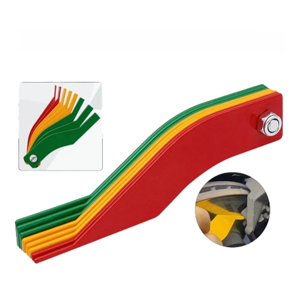 Universal Automotive Brake Pad Thickness Gauge Brake Pad Measure Ruler Test Tool Brake Diagnostic Tool Tester Car Accessories