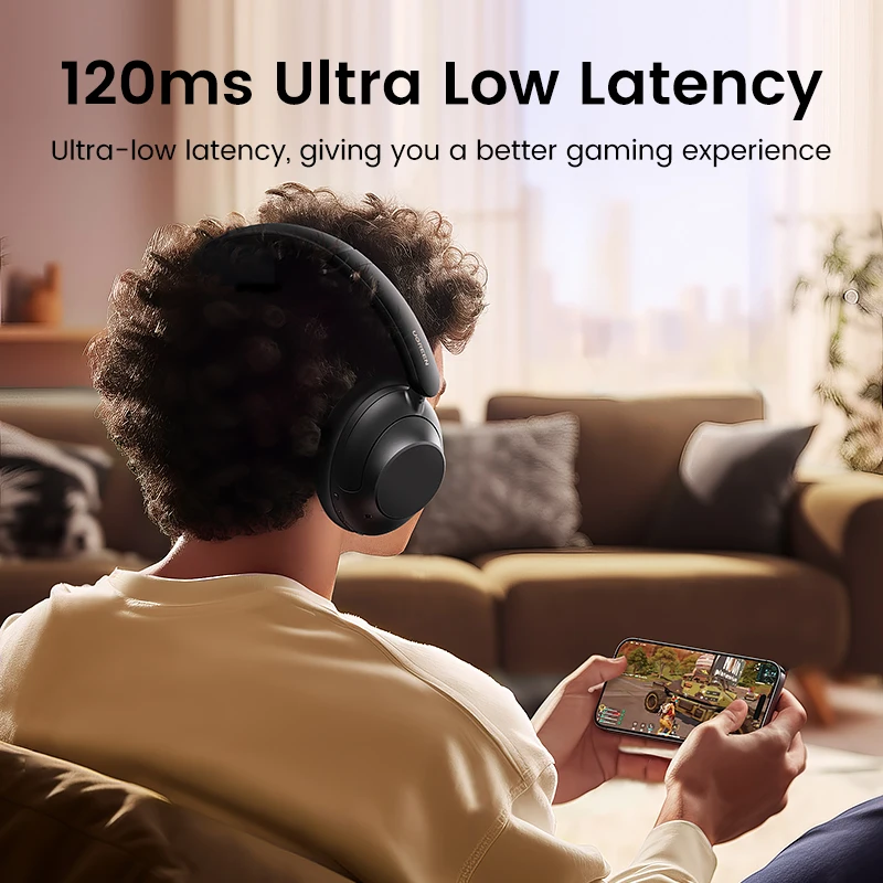 UGREEN HiTune Max5 Hybrid Active Noise Cancelling Headphones APP Hi-Res LDAC Sound Bluetooth Headphones Multipoint Connection