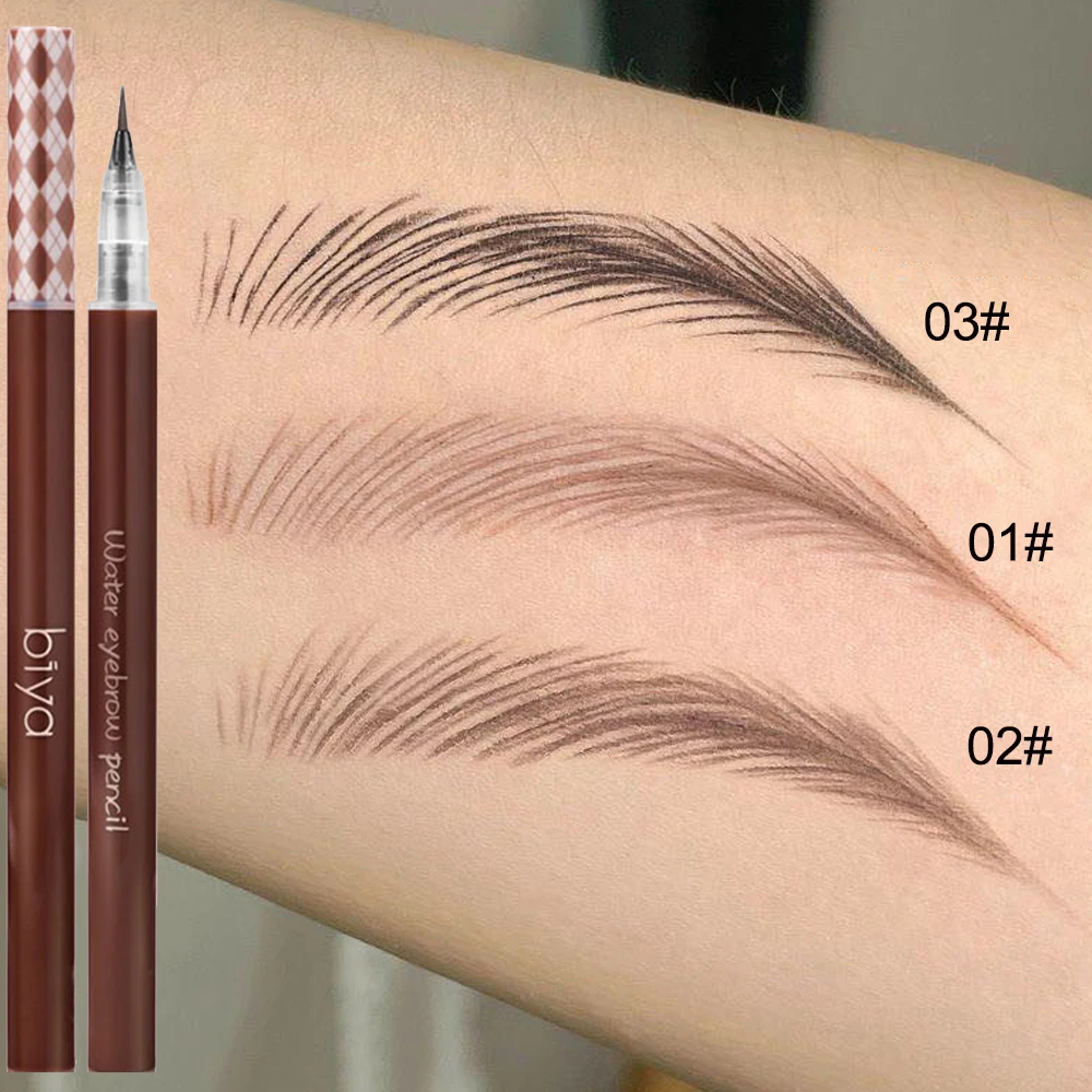 Ultra Fine Liquid Eyebrow Pencil Smooth Waterproof Lower Eyelashes Lying Silkworm Pen Clear Roots Brow Enhancer Tattoo Cosmetics