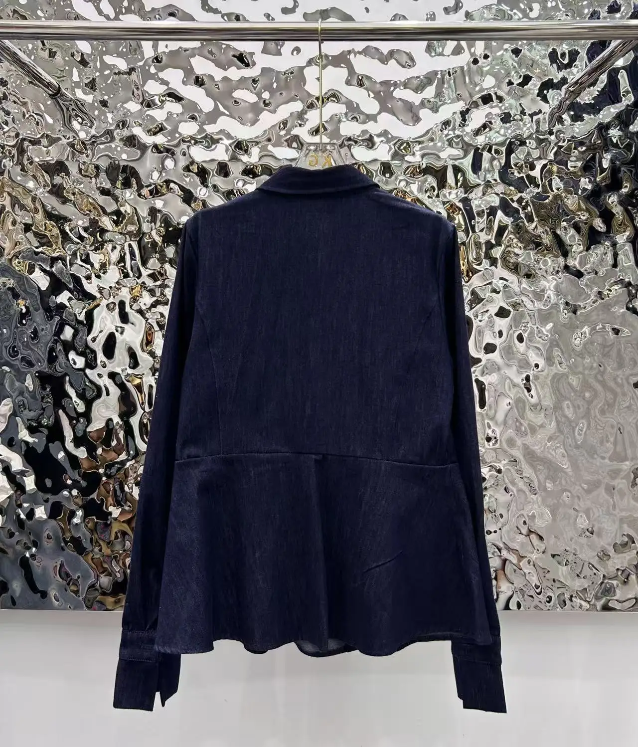 

25 Autumn/Winter Denim Shirt Women's Trendy Versatile Casual Commuting Style Long Sleeve Shirt