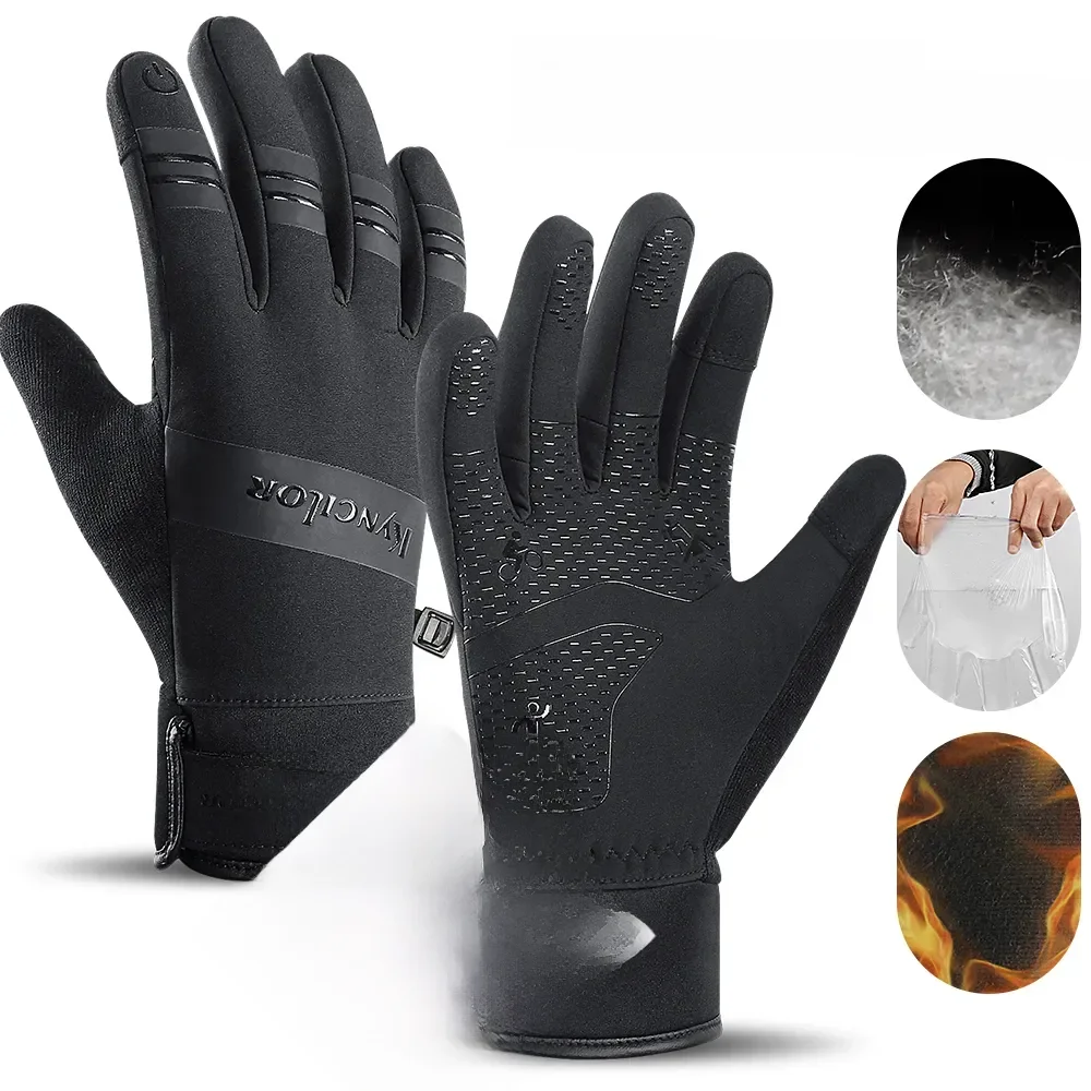 AliExpress Cycling Gloves Touch Screen Motorcycle Gloves Outdoor Scooter Windproof Sports Riding Ski Gloves