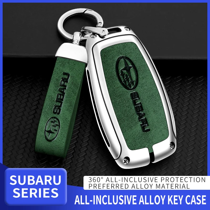 Car Zinc Alloy Key Case Bag For Subaru Brz Wrx Xv Ascent Forester Outback Impreza Legacy Car Metal Key Shell Auto Accessories