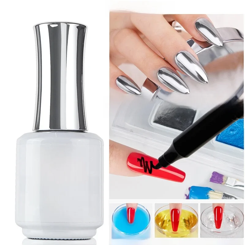 AWStorG15ml 2 en 1 couche de finition en cristal Transparent tremper UV LED ongles Art manucure Gel vernis à ongles vernis apprêt fonction Gel