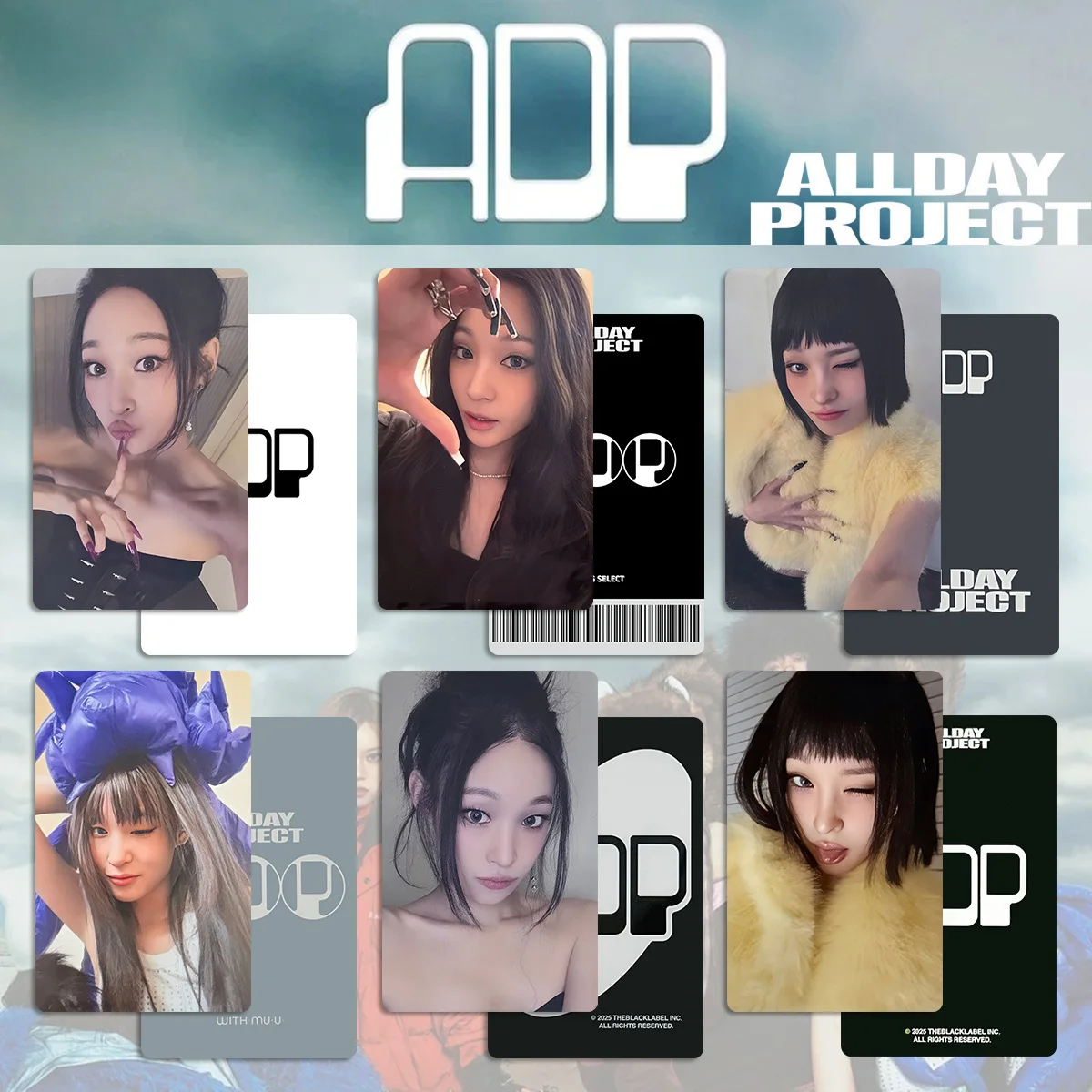 ALLDAY PROJECT Photocards Tarzzan  Woochan Youngseo Personal Card Bright Film LOMO Card Bailey Annie Fans Collection Gift
