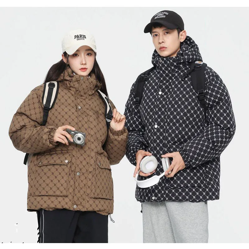 This Xiao couple winter jumper casual ToTom padded jumper loose bread clothes hoodies hoodies jumper overfitting men and women cotton padded dots fer CY