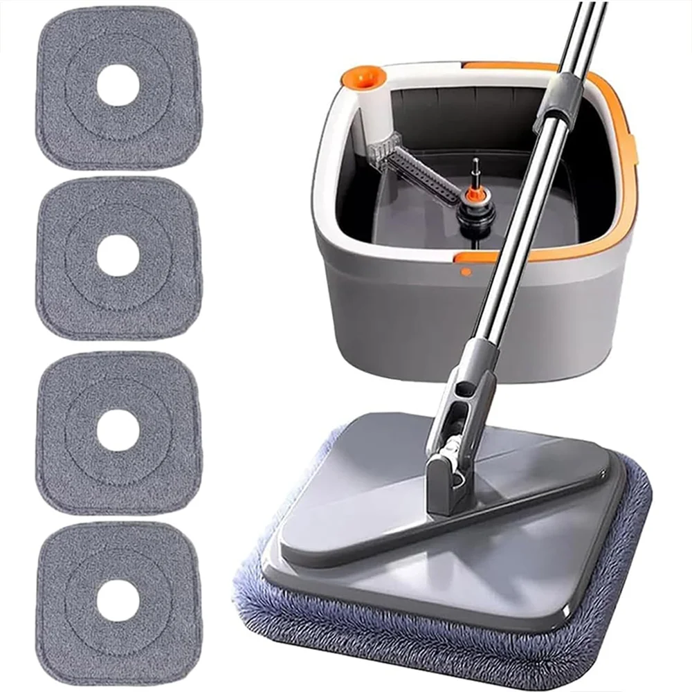 

Lazy Floor Floating Mop Water Separation 360 Rotating Household Cleaning Mop Microfiber Spin Mop with Bucket Automatic Floor Mop