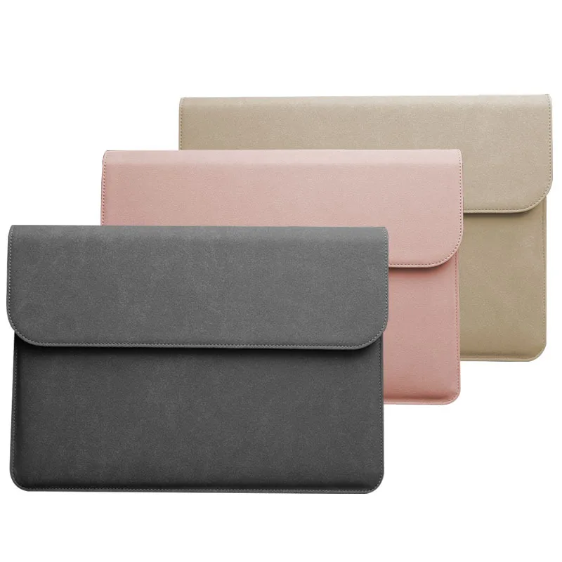 Matte PU horizontal laptop protective sleeve liner bag suitable for Apple for Huawei for Lenovo macbook laptop case