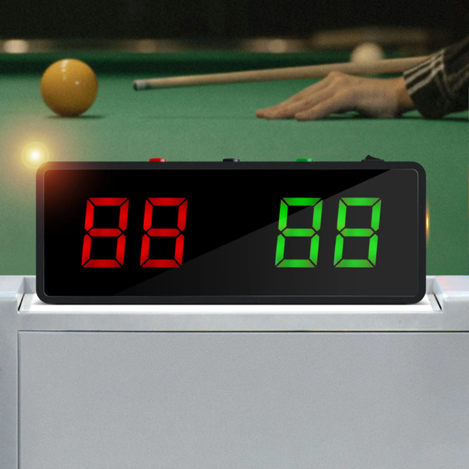 ミニデジタルスコアボード鉄ブラケット磁気吸引ポータブル卓上スコアキーパー電子バスケットボールビリヤード用