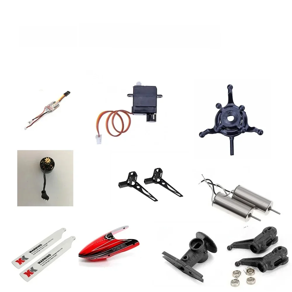 Accessoires d'hélicoptère RC Wltoys XK K110S, engrenage à lame, conversion en métal, moteur de queue, tête de rotor, modificatio