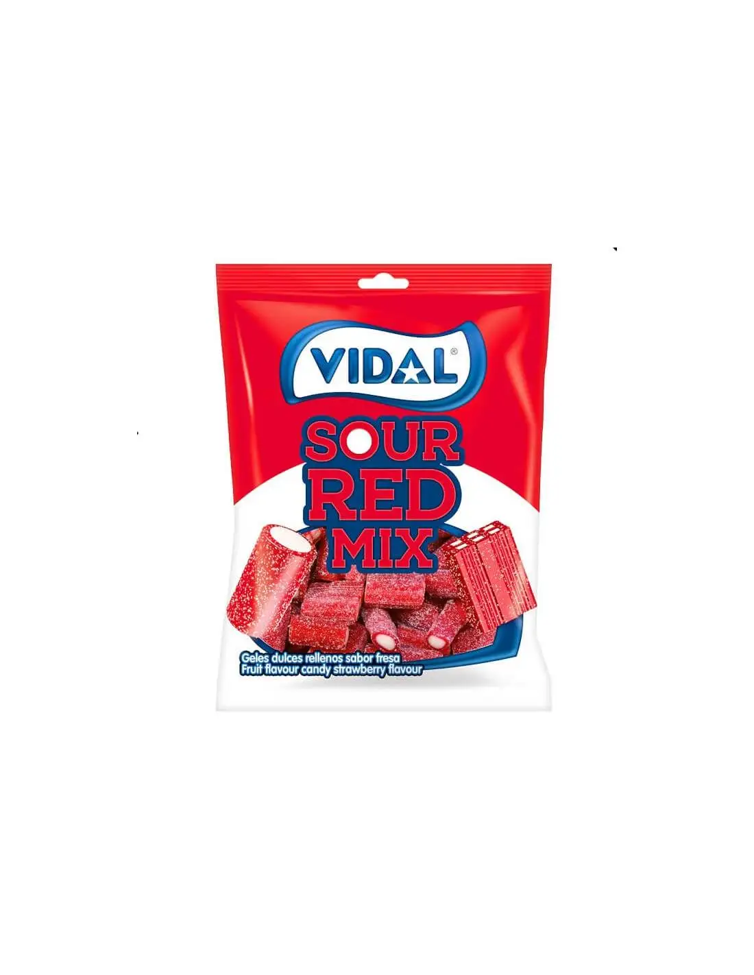 Gominolas Vidal assorted licorice Pica 14 sachets of 90 gr-appetizing assortment of bricks and pieces of strawberry dulcipica. You'll start with one and end up sucking your fingers