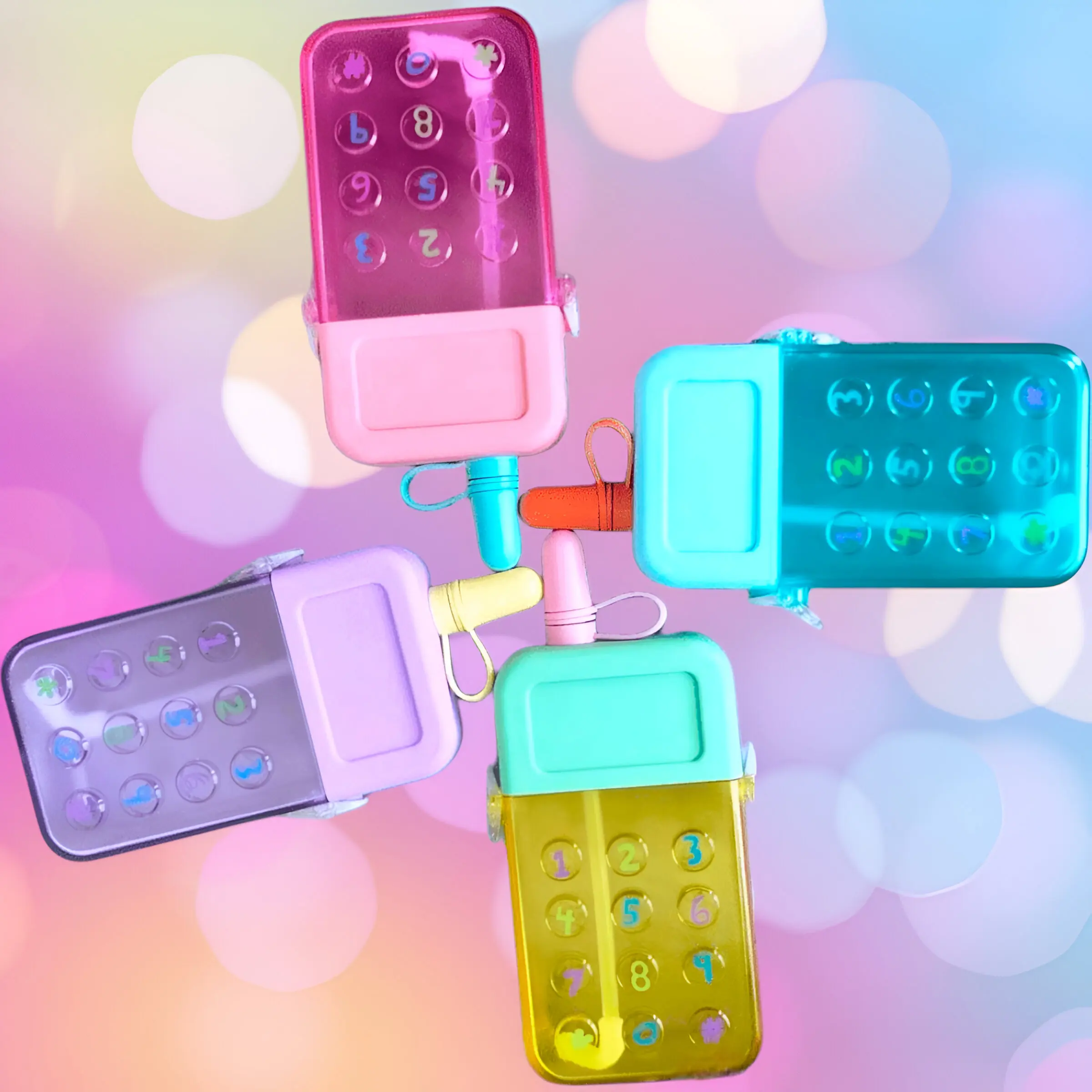 زجاجة مياه على شكل هاتف Kk-6، مقصف مدرسي بسعة 300 مل، زجاجة مياه للمدرسة، زجاجة مياه على شكل إبداعي.