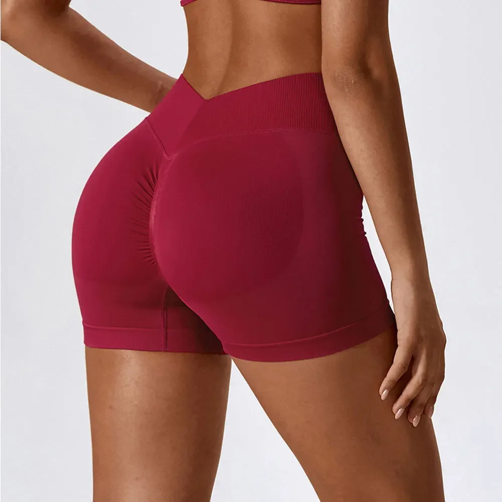 AliExpress Yoga Shorts Women Gym Outfit Scrunch Butt Fitness Workout High Waist Leggings Gym Clothes For Women Cycling Shorts Sports Shorts