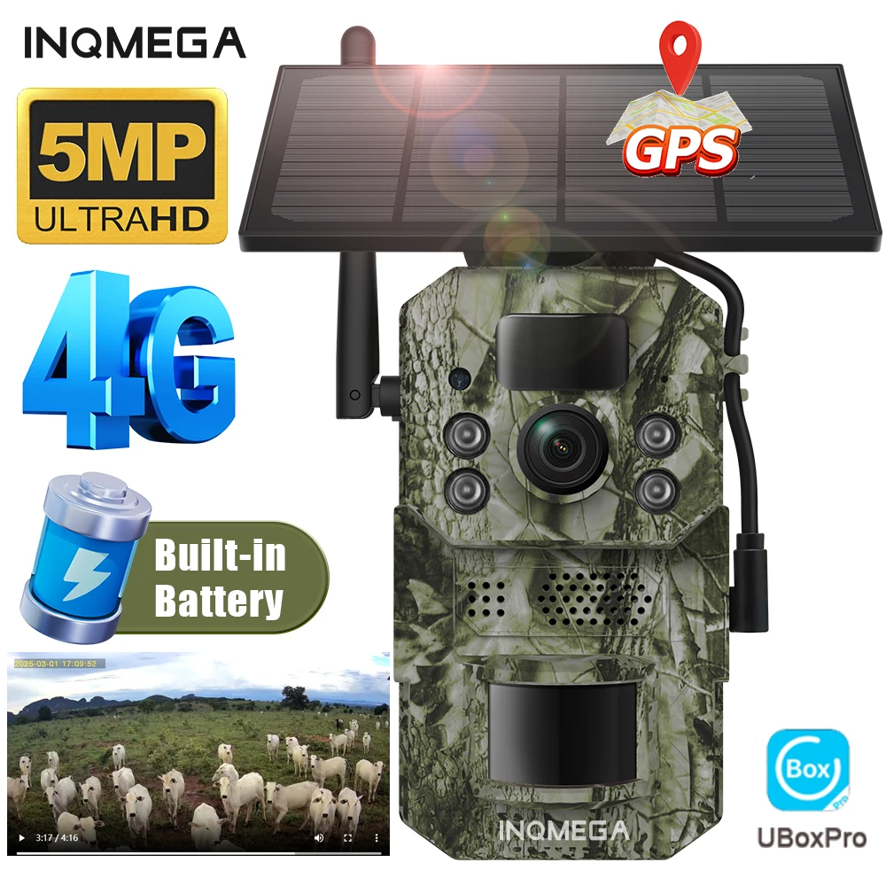 Hunting Trail Camera 5MP With Motion Activated Outdoor Trail Cam Trigger Wildlife Scouting in Forest Night Vision Wildlife Cam