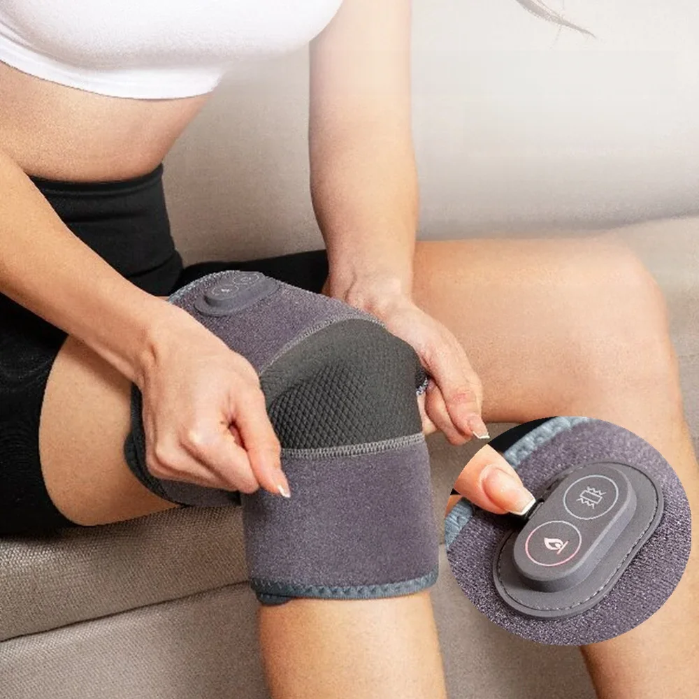 Masseur électrique de genou masseur de coude d'épaule 3 Modes de Vibration masseur de genou Relaxation du genou Massage de pétrissage de pression d'air