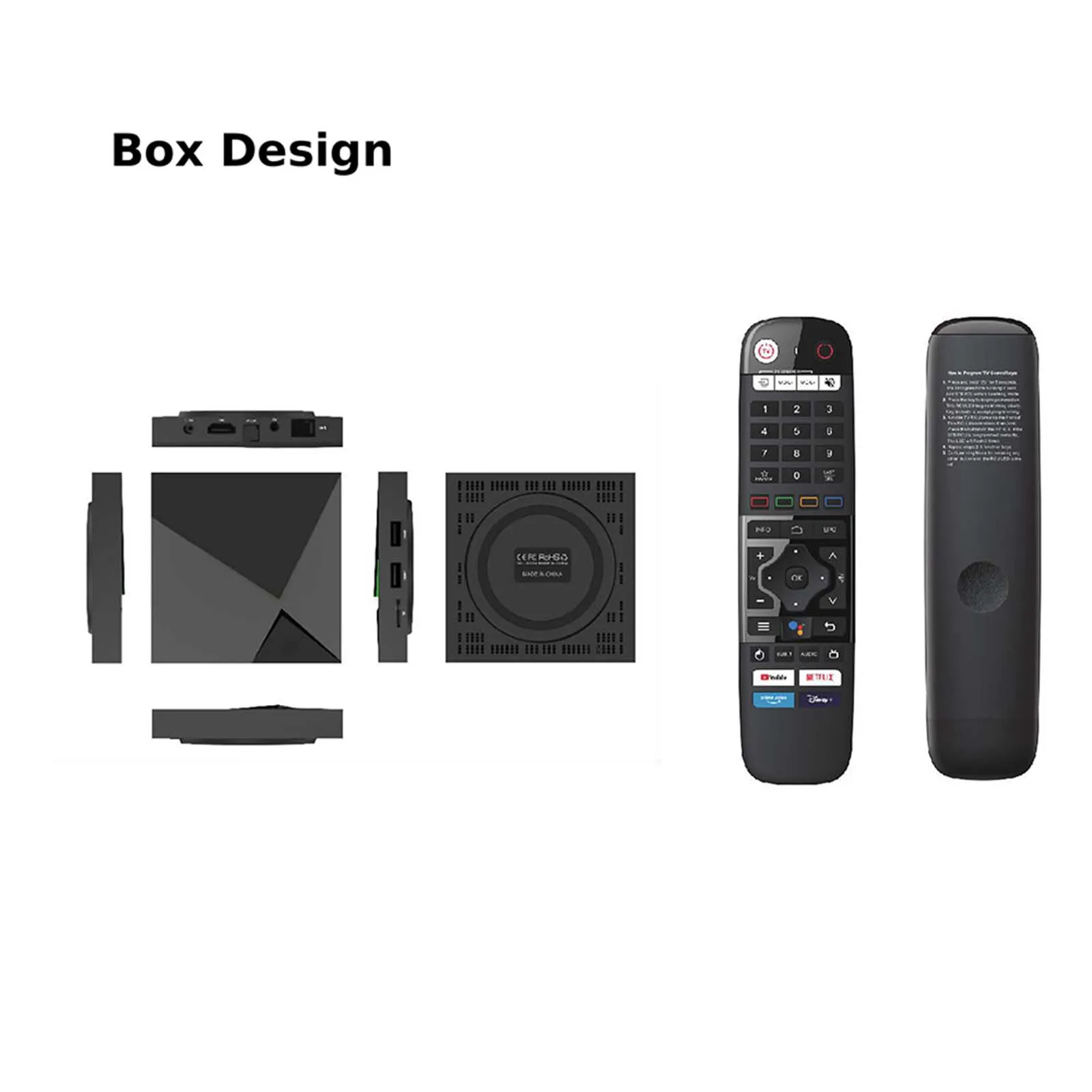 تي في بوكس ذكي q11 amlogic s905x4 ، رباعي النواة ، 4 جيجابايت ، 32 جيجابايت ، واي فاي/5 جيجابايت ، bt4.2 ، جهاز التحكم الصوتي عن بعد ، m