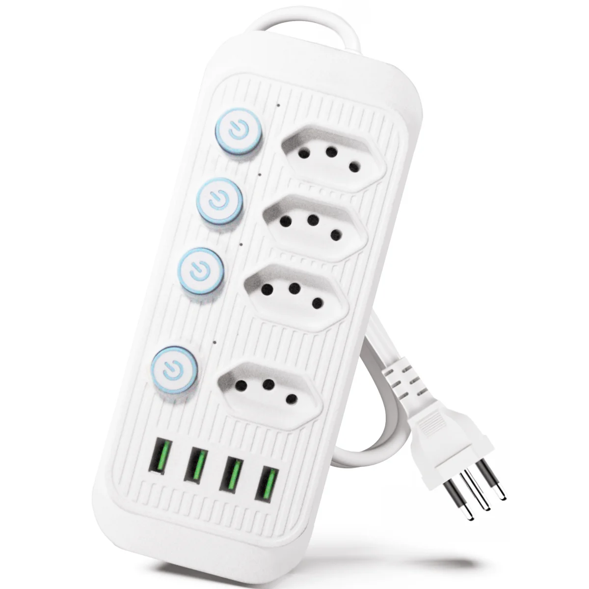 Bivolt Ruler Extension 4 Sockets And 4 Usb 110V/220V Universal