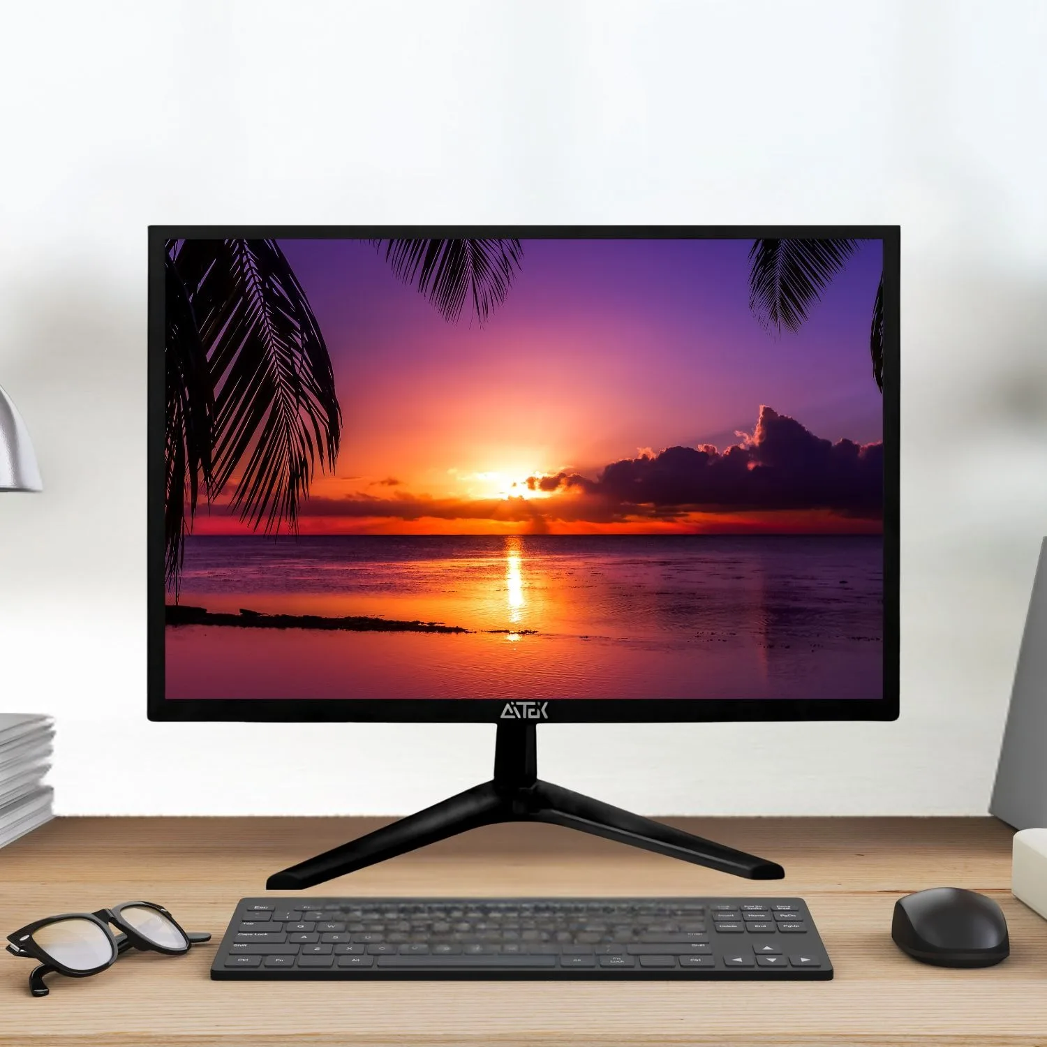 شاشة LED عالية الدقة بالكامل ، 19 بوصة ، 60 هرتز ، إدخال ، HDMI ، Vga ، USB ، 5ms ، p