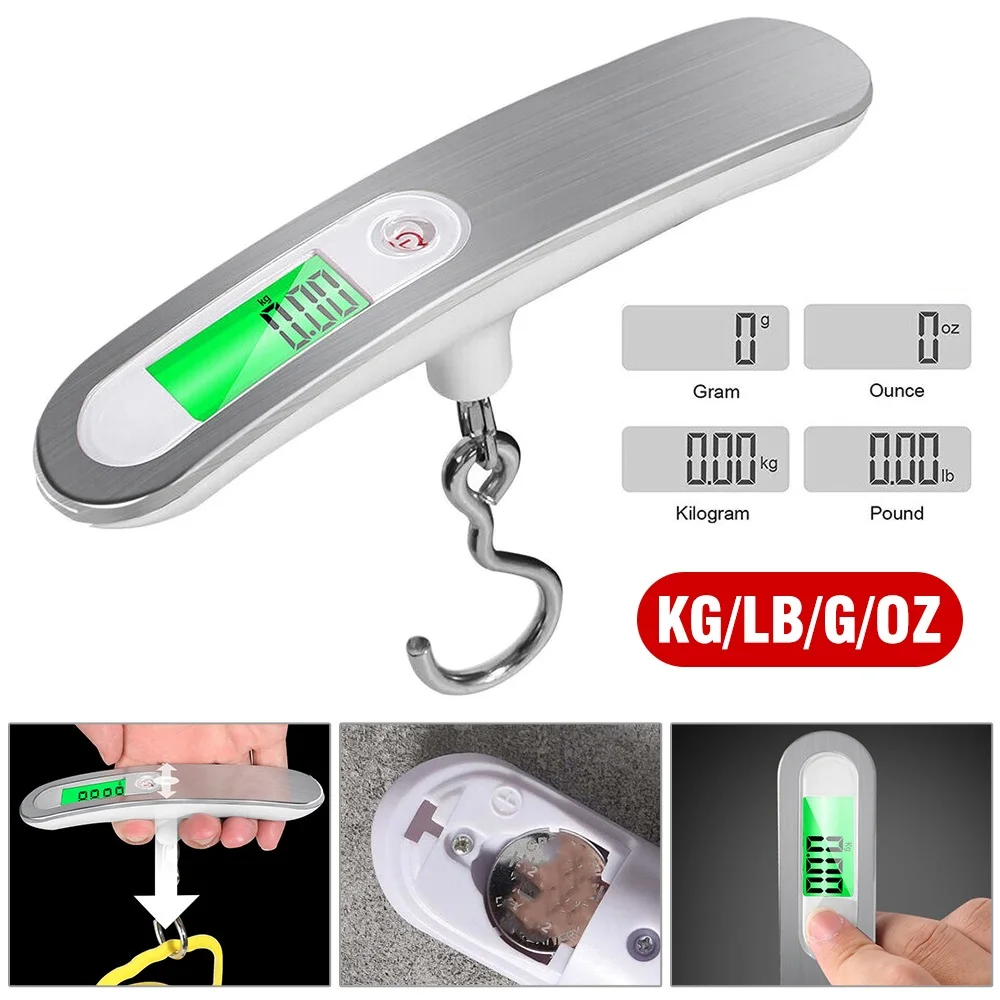 Luggage Weight Scales Digital Travel Suitcase Electronic Weigher Bag 50kg